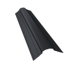 Планка конька фигурного 70x70 0,45 Drap ST lite RAL 7024 мокрый асфальт (3м) Центр Кровли