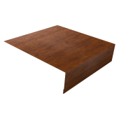 Планка околооконная простая 200х50 0,45 Print-Double Premium Golden Wood Fresh (2м) Центр Кровли