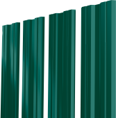 Штакетник Twin XL с прямым резом Grand Line 0,45 Drap TR RAL 6005 зеленый мох Центр Кровли