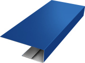 J-Профиль 12мм Grand Line 0,45 ПЭ слим с пленкой RAL 5005 сигнальный синий (2м) Центр Кровли