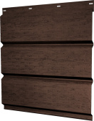 Софит металлический Классик v02 Grand Line полная перфорация 0,45 Print Premium с пленкой Antique Wood TwinColor Центр Кровли