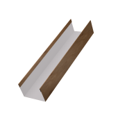 Стойка жалюзи Milan,Tokyo 0,45 Print Premium Pine Wood Fresh (2,5м) Центр Кровли
