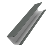 Крышка жалюзи Milan Slim 0,45 PE RAL 7005 мышино-серый (3м) Центр Кровли