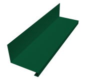 Планка примыкание нижнее к трубе для Кликфальц Pro 0,45 PE-Double с пленкой RAL 6005 зеленый мох (3м) Центр Кровли