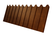 Профнастил С8A v01 фигурный 0,45 Print Premium Golden Wood Intense FTC Центр Кровли