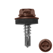 Саморез по металлу Daxmer 5,5х19 RAL 8002 (250) сверло №3 Центр Кровли