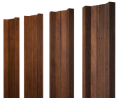 Штакетник М-образный А с прямым резом 0,45 Print-Double Premium Golden Wood Fresh Центр Кровли