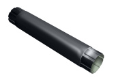 Труба круглая соединительная Optima 100мм 1м RAL 7024 Центр Кровли