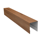 Планка боковая для забора из сайдинга ЭкоБрус 0,45 Print Premium Pine Wood Fresh (2,5м) Центр Кровли