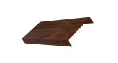 Ламель обратная 125 забора жалюзи Texas 0,45 Print-Double Premium с пленкой Cherry Wood Fresh Центр Кровли
