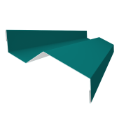 картинка Планка примыкания внакладку 25х17х35х17 0,45 PE с пленкой RAL 5021 водная синь (3м) Центр Кровли Планка примыкания внакладку 25х17х35х17 0,45 PE с пленкой RAL 5021 водная синь (3м) Центр Кровли