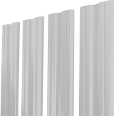 Штакетник Twin XL с прямым резом Grand Line 0,45 PE-Double RAL 9003 сигнальный белый Центр Кровли