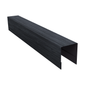 Планка боковая для забора из сайдинга ЭкоБрус 0,45 Print Premium Grey Wood TwinColor (3м) Центр Кровли