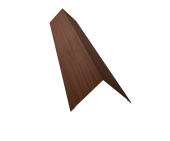 Угол внешний 110х110 0,45 Print Elite Choco Wood TwinColor (3м) Центр Кровли