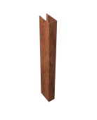 Стойка жалюзи Texas для монтажа без крепежного вкладыша 0,45 Print Premium Rowan Wood Intense FTC (1,8м) Центр Кровли