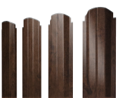 Штакетник П-образный А фигурный 0,45 Print-Double Elite Antique Wood Центр Кровли