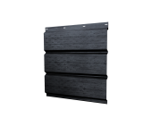 Софит металлический полная перфорация 0,45 Print Premium с пленкой Grey Wood TwinColor Центр Кровли