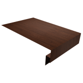 Планка околооконная сложная 250х50х18 (j-фаска) 0,45 Print Elite Choco Wood TwinColor (2м) Центр Кровли