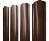 Штакетник Круглый фигурный 0,45 Print Elite Cherry Wood TwinColor Центр Кровли