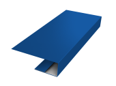 J-Профиль 12мм 0,5 Satin с пленкой RAL 5005 сигнальный синий (2м) Центр Кровли