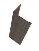 Нащельник (для калиток и ворот) 25х35 жалюзи Milan, Tokyo, Palermo 0,45 Print Elite White Wood TwinColor (L2,5) Центр Кровли