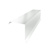 Планка торцевая 95х95 0,45 PE-Double с пленкой RAL 9003 сигнальный белый (2м) Центр Кровли