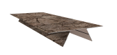 Планка стыковочная составная верхняя 0,45 Print Elite King Stone TwinColor (3м) Центр Кровли