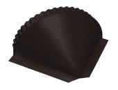 Заглушка малая конусная 0,5 PurPro RAL 9005 черный Центр Кровли