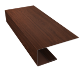 J-Профиль 18мм 0,45 Print Elite Choco Wood TwinColor (2м) Центр Кровли