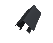Угол внешний сложный Кликфальц Pro 0,45 Drap-double TX RAL 7024 мокрый асфальт (2м) Центр Кровли