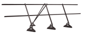 Ограждение кровельное Grand Line 0,9х3 RAL 9005 Центр Кровли