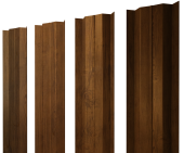 Штакетник М-образный В с прямым резом 0,45 Print-Double Premium Golden Wood Fresh Центр Кровли