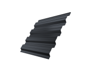 Профнастил НС44A 0,7 PE RAL 7024 мокрый асфальт Центр Кровли