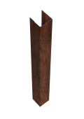 Стойка жалюзи Texas для монтажа без крепежного вкладыша 0,45 Print Premium Cherry Wood Dark FTC (1,8м) Центр Кровли