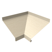 Угол отлива внутренний 250 0,45 Print Elite с пленкой Milky Wood TwinColor Центр Кровли