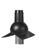 Выход канализации коньковый Krovent Pipe-cone черный Центр Кровли