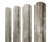 Штакетник Прямоугольный фигурный 0,45 Print Elite Nordic Wood TwinColor Центр Кровли