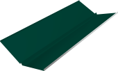 Планка ендовы нижней с компенсатором Grand Line 0,45 PE с пленкой RAL 6005 зеленый мох (2м) Центр Кровли