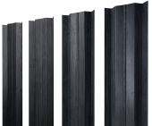 Штакетник М-образный В с прямым резом 0,45 Print Premium Grey Wood TwinColor Центр Кровли