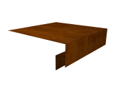 Планка околооконная сложная БХ new 200х50х27 0,45 Print-Double Premium Golden Wood Intense F (3м) Центр Кровли