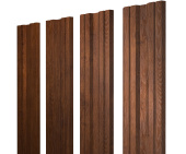 Штакетник Twin с прямым резом 0,45 Print-Double Premium Golden Wood Fresh Центр Кровли