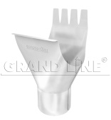 Воронка Grand Line 125/90 мм RAL 9003 сигнальный белый Центр Кровли
