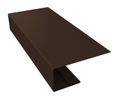 J-Профиль 18мм 0,45 Drap TwinColor RAL 8017 шоколад (3м) Центр Кровли