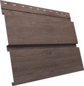 Софит металлический Квадро Брус v02 Grand Line без перфорации 0,45 Print Elite White Wood TwinColor Центр Кровли