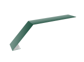 Планка карнизная для мягкой кровли 100х60 0,5 Satin Matt RAL 6005 зеленый мох (2м) Центр Кровли