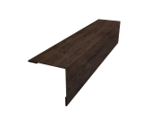 Планка завершающая 50х50 жалюзи Milan 0,45 Print Elite Antique Wood TwinColor (2,5м) Центр Кровли