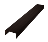 Крышка забора для горизонтального монтажа штакетника 0,45 Print Elite Coffee Wood TwinColor (3м) Центр Кровли
