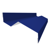 Планка примыкания внакладку 25х17х35х17 0,45 PE с пленкой RAL 5002 ультрамариново-синий (2м) Центр Кровли