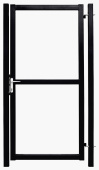Калитка Colority Zinc Lock 1,8х1 RAL 9005 Центр Кровли