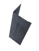 Нащельник (для калиток и ворот) 25х35 жалюзи Milan, Tokyo, Palermo 0,45 Print Premium Grey Wood TwinColor (L2,0) Центр Кровли